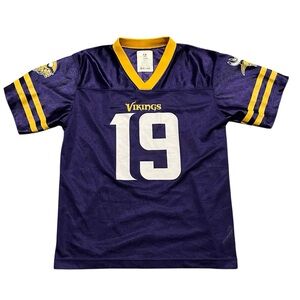 Adam Thielen Minnesota Vikings NFL Football Jersey‎ T-Shirt Youth Large Purple